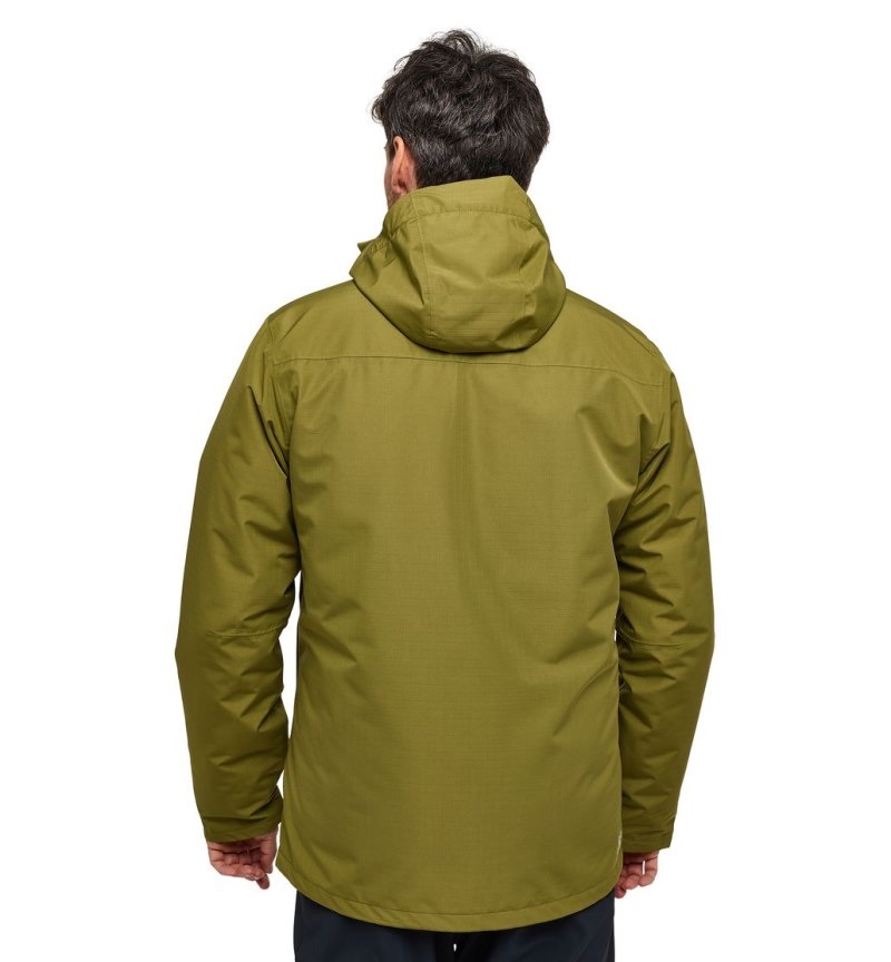 Men's Haglöfs Ek 3-in-1 Proof Jacket Windbreaker Olive Green / Green Canada | GT11-724