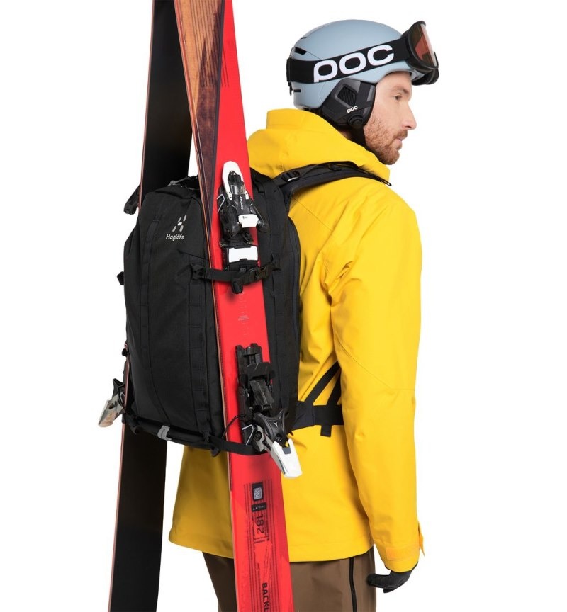 Men's Haglöfs Elation 30 Ski Backpacks & Climbing Backpacks Black Canada | XV65-360