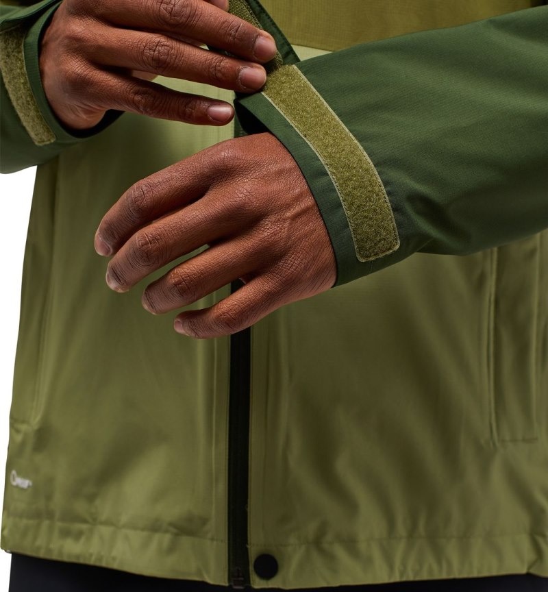 Men's Haglöfs Finch Proof Jacket Windbreaker Olive Green / Green Canada | JI49-089