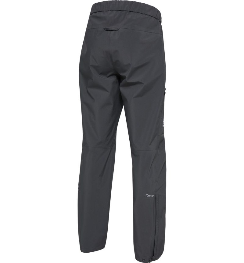 Men's Haglöfs Front Proof Pant Waterproof Trousers Magnetite Canada | LO35-200