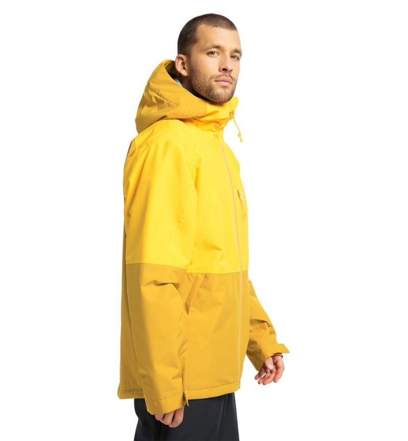 Men's Haglöfs Gondol Insulated Jacket Waterproof Jackets & Raincoats Autumn Leaves / Yellow Canada | VD11-586