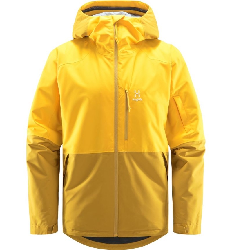 Men's Haglöfs Gondol Insulated Jacket Waterproof Jackets & Raincoats Autumn Leaves / Yellow Canada | VD11-586