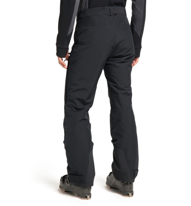 Men's Haglöfs Gondol Insulated Pant Windproof Trousers Black Canada | NN56-638