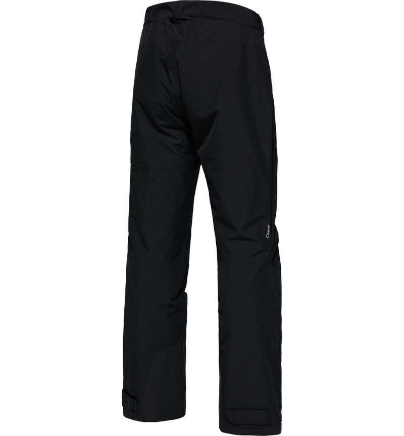 Men's Haglöfs Gondol Insulated Pant Windproof Trousers Black Canada | NN56-638