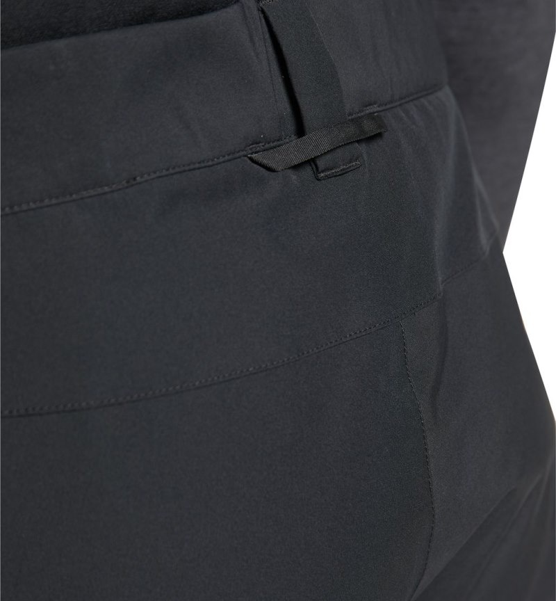 Men's Haglöfs Gondol Insulated Pant Windproof Trousers Black Canada | NN56-638