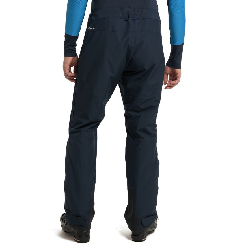 Men's Haglöfs Gondol Insulated Pant Windproof Trousers Blue Canada | FU58-232