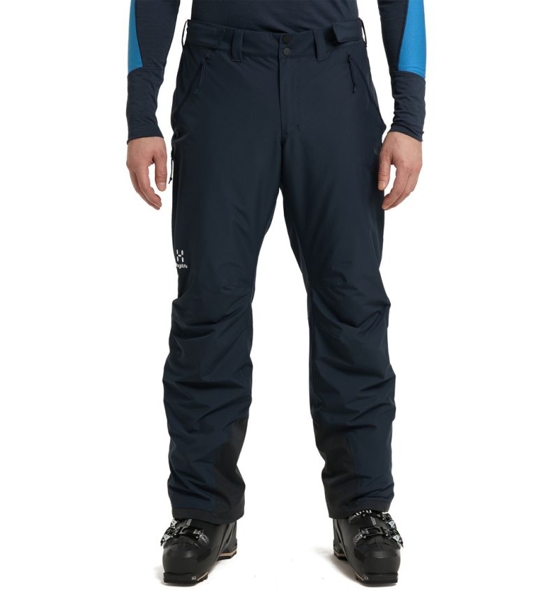 Men\'s Haglöfs Gondol Insulated Pant Windproof Trousers Blue Canada | FU58-232