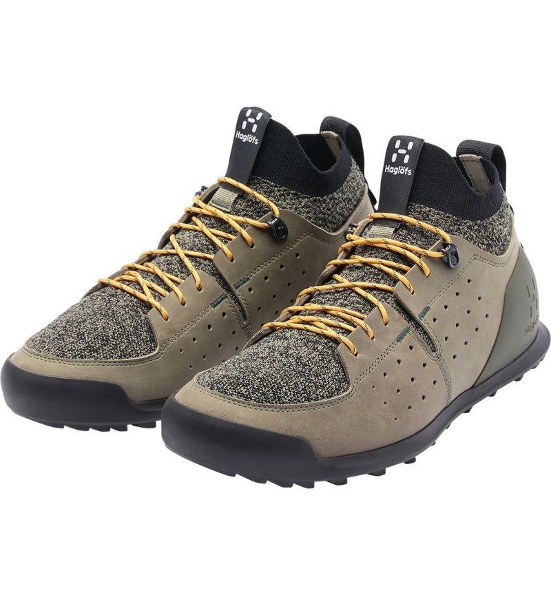 Men's Haglöfs Haglöfs Duality AT2 Low Hiking Shoes Lichen / Yellow Canada | FH77-403