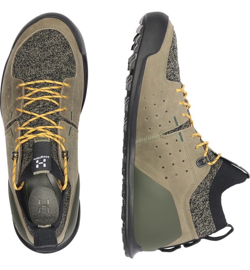 Men's Haglöfs Haglöfs Duality AT2 Low Hiking Shoes Lichen / Yellow Canada | FH77-403