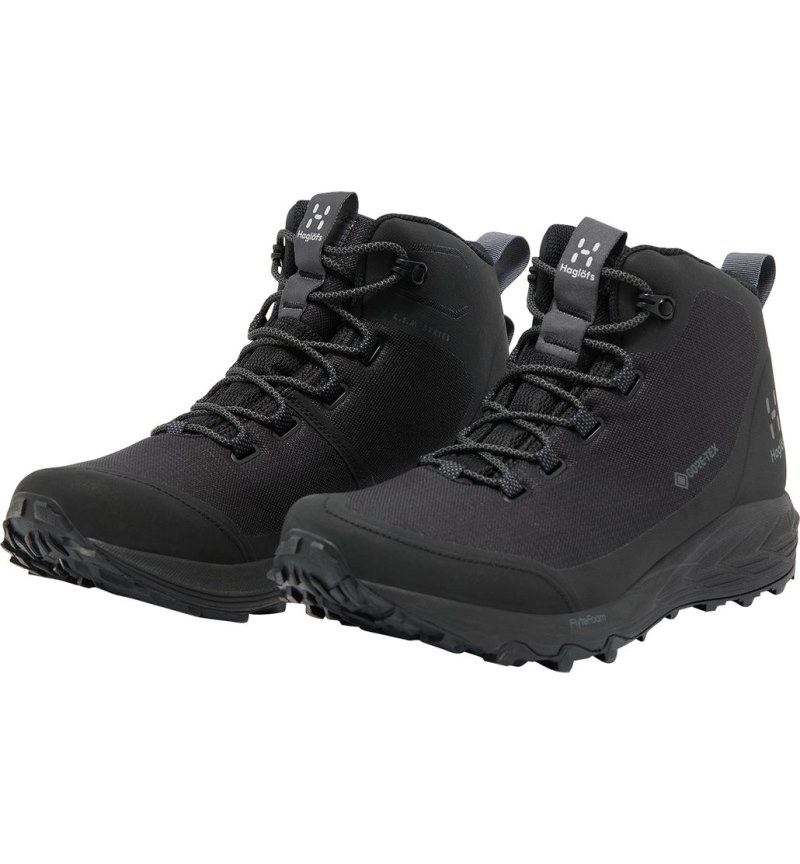 Men's Haglöfs Haglöfs L.I.M FH GTX Mid Hiking Shoes Black / Magnetite Canada | VW66-784