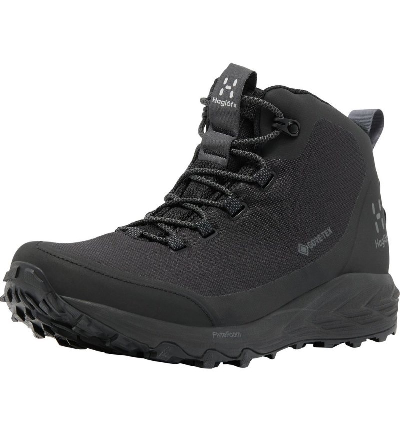 Men's Haglöfs Haglöfs L.I.M FH GTX Mid Hiking Shoes Black / Magnetite Canada | VW66-784