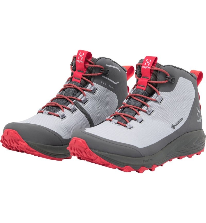 Men's Haglöfs Haglöfs L.I.M FH GTX Mid Hiking Shoes Concrete Canada | RE34-863