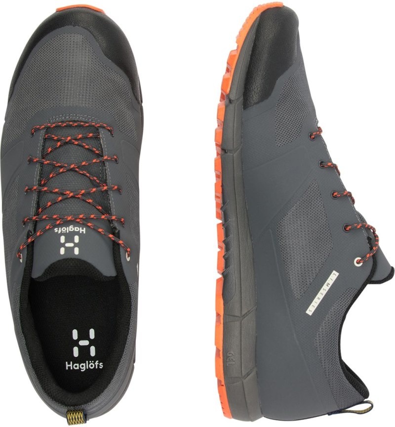 Men\'s Haglöfs Haglöfs L.I.M Proof Low Hiking Shoes Magnetite / Orange Canada | MZ39-589