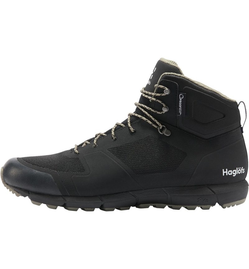 Men's Haglöfs Haglöfs L.I.M Proof Mid Hiking Shoes Black Canada | BF67-284