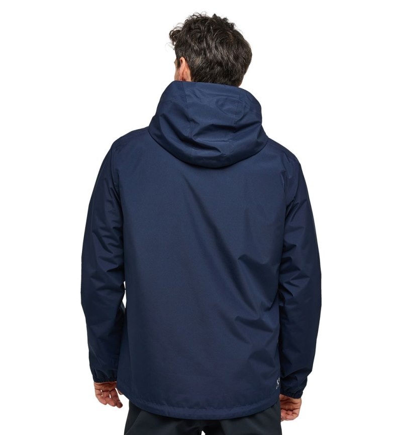 Men's Haglöfs Kaise GTX Jacket Windbreaker Blue Canada | QP09-611