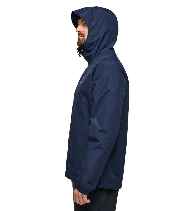 Men's Haglöfs Kaise GTX Jacket Windbreaker Blue Canada | QP09-611