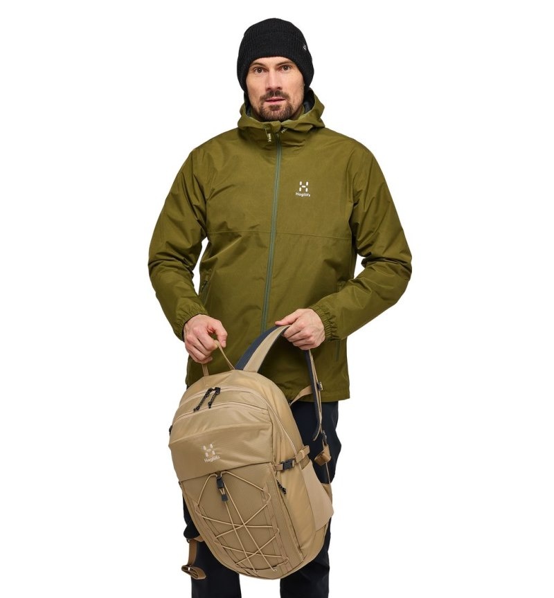 Men's Haglöfs Kaise GTX Jacket Windbreaker Olive Green Canada | AB34-861