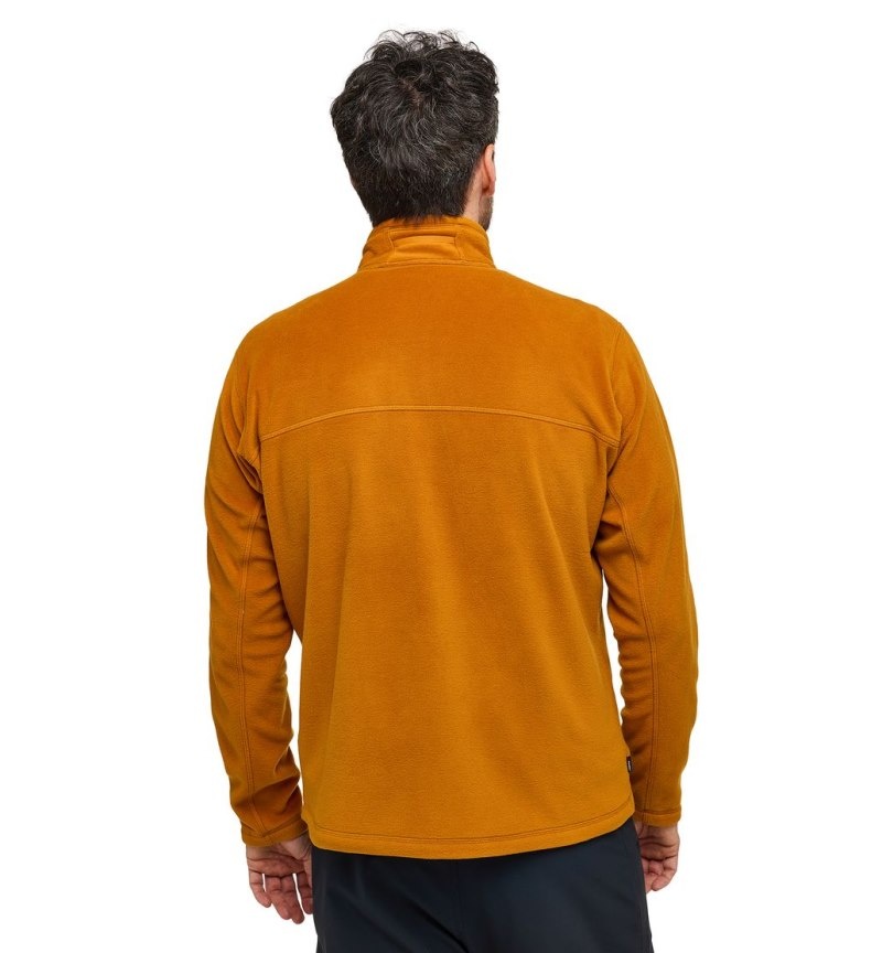 Men's Haglöfs Kaise Mid Jacket Fleece Jackets Golden Brown Canada | DS54-599