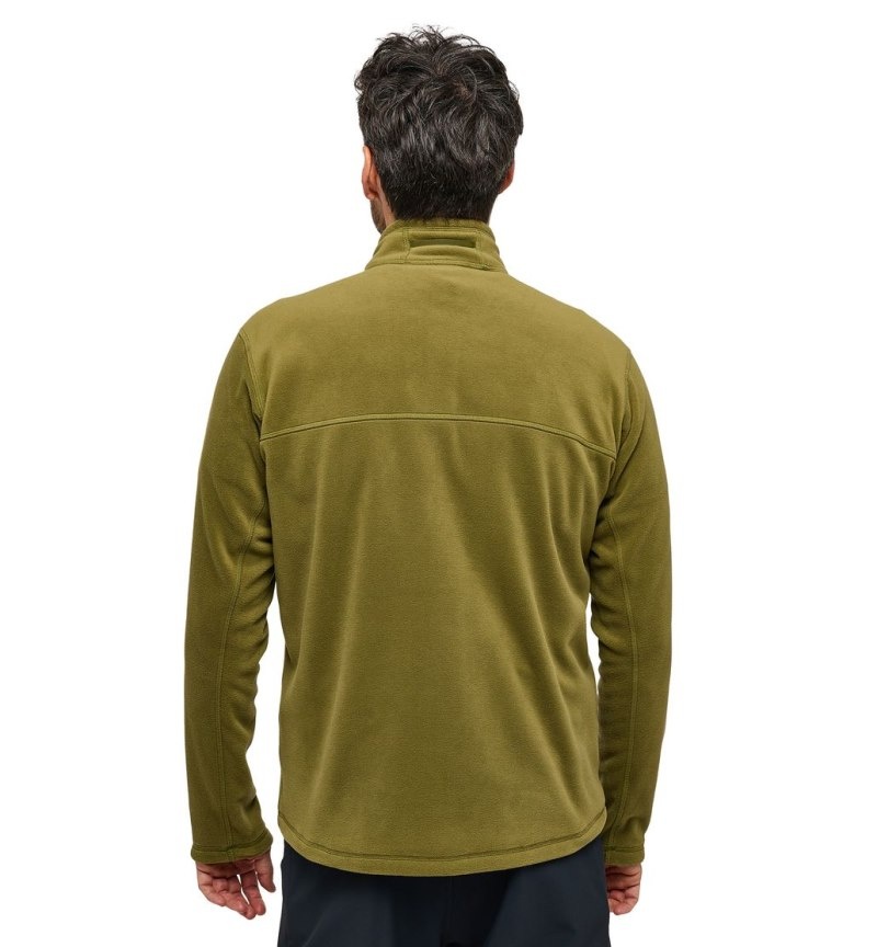 Men's Haglöfs Kaise Mid Jacket Fleece Jackets Olive Green Canada | UB67-296