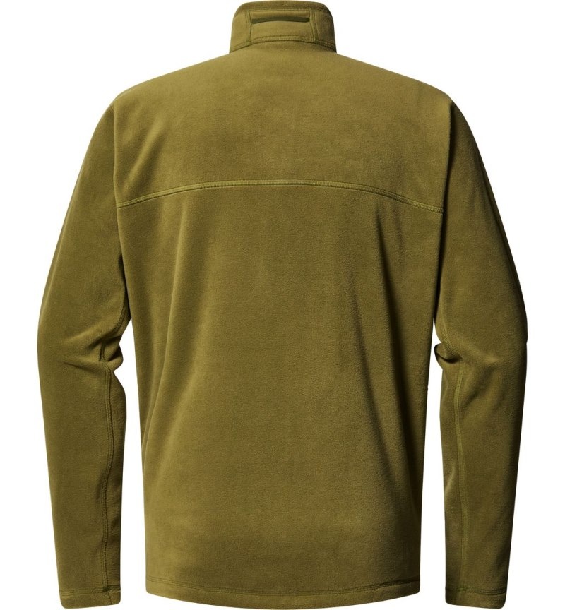 Men's Haglöfs Kaise Mid Jacket Fleece Jackets Olive Green Canada | UB67-296