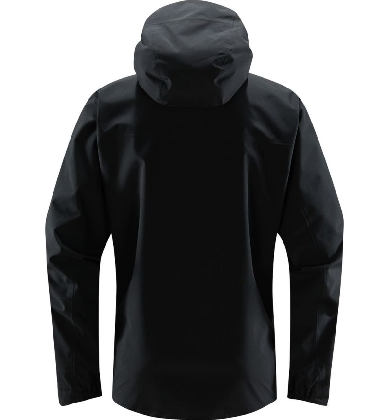 Men's Haglöfs Korp Proof Jacket Windbreaker Black Canada | YX28-987