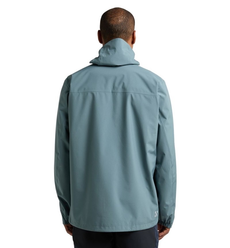 Men's Haglöfs Korp Proof Jacket Windbreaker Blue Canada | RB54-560