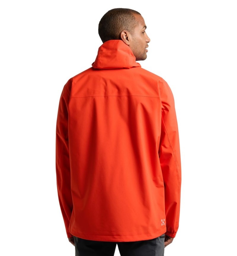 Men's Haglöfs Korp Proof Jacket Windbreaker Habanero Canada | HP34-902