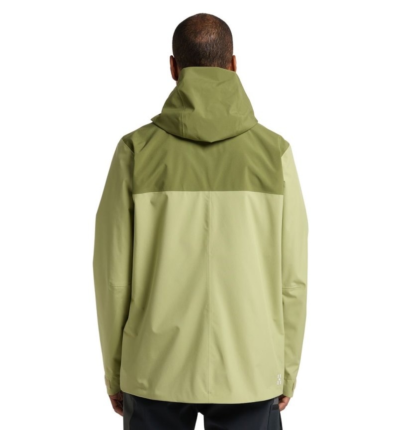 Men's Haglöfs Koyal Proof Jacket Windbreaker Green / Olive Green Canada | VH64-707