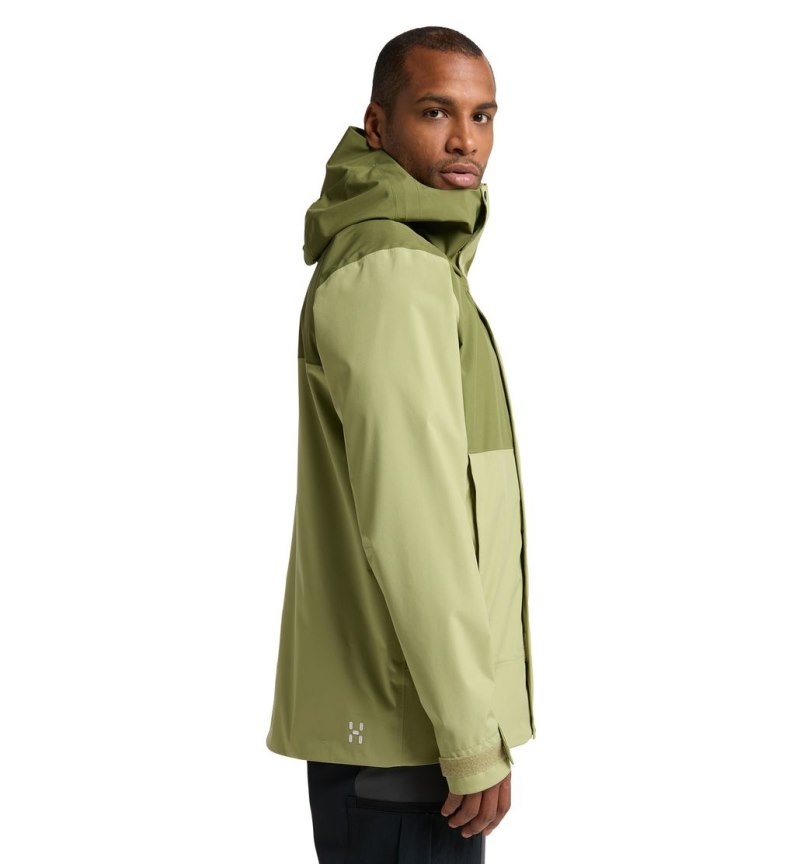 Men's Haglöfs Koyal Proof Jacket Windbreaker Green / Olive Green Canada | VH64-707