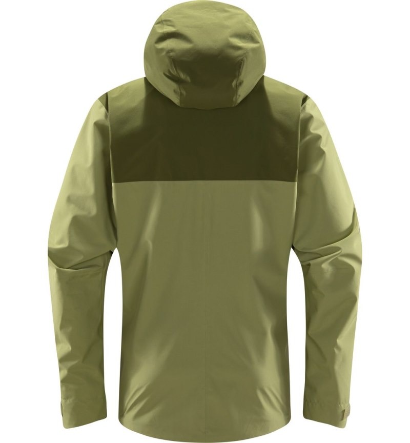 Men's Haglöfs Koyal Proof Jacket Windbreaker Green / Olive Green Canada | VH64-707