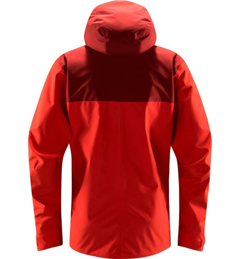 Men's Haglöfs Koyal Proof Jacket Windbreaker Habanero Canada | OZ40-972