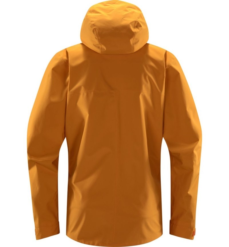 Men's Haglöfs Koyal Proof Jacket Windbreaker Yellow Canada | OD11-773