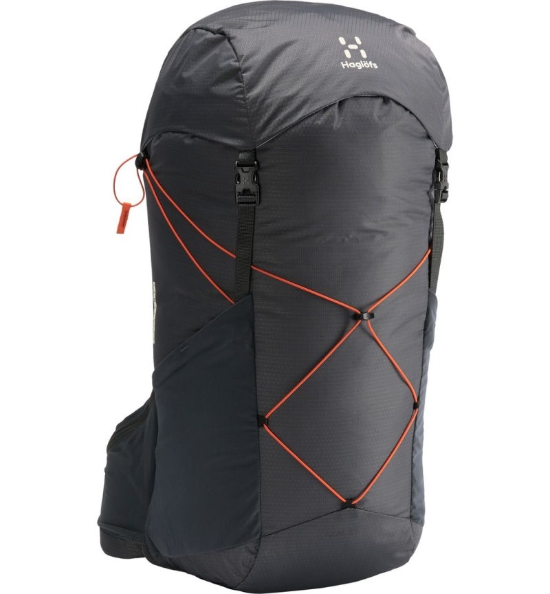 Men's Haglöfs L.I.M 25 Hiking Backpacks Magnetite / Orange Canada | RK45-495