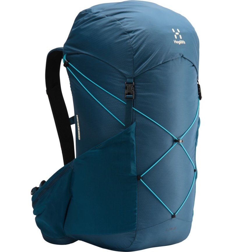 Men's Haglöfs L.I.M 35 Hiking Backpacks Dark Ocean / Blue Canada | WP64-967