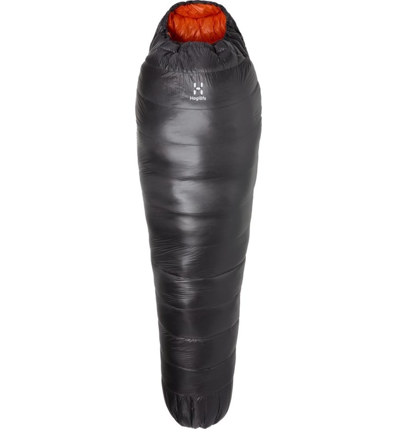 Men's Haglöfs L.I.M +3 Down Sleeping Bags Magnetite / Orange Canada | FC95-554