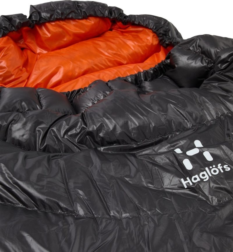 Men's Haglöfs L.I.M +3 Down Sleeping Bags Magnetite / Orange Canada | FC95-554