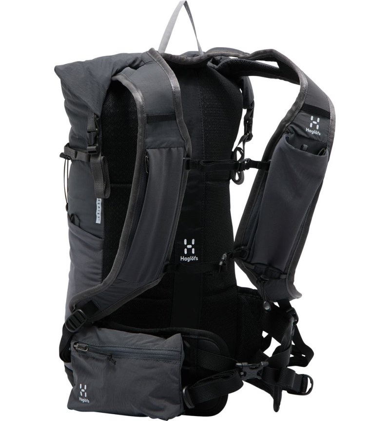 Men's Haglöfs L.I.M Airak 14 Hiking Backpacks Black / Magnetite Canada | TF40-207