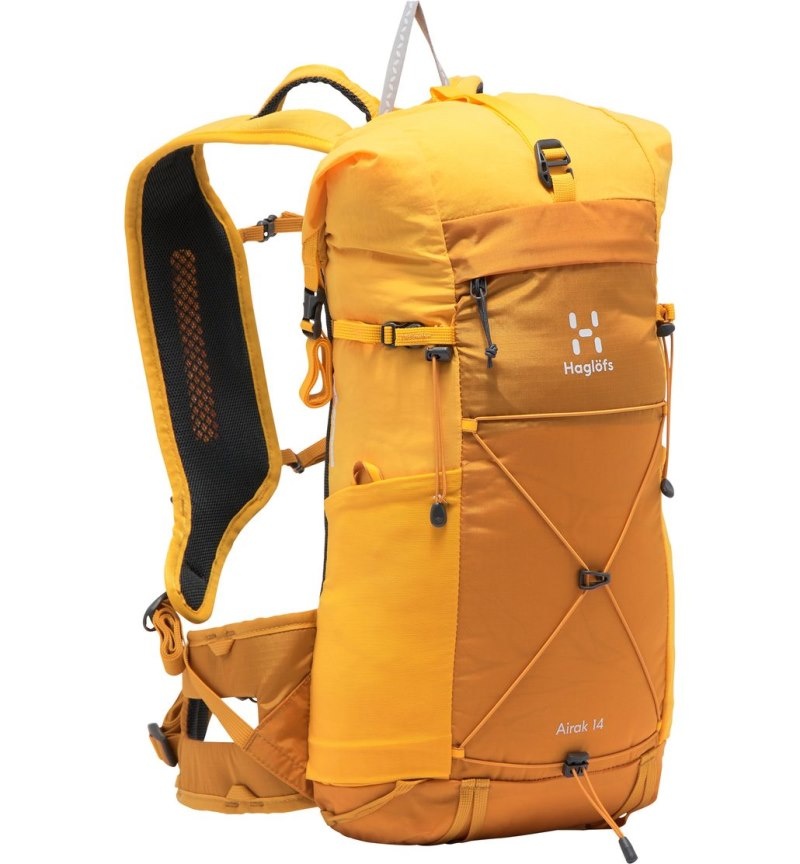 Men's Haglöfs L.I.M Airak 14 Hiking Backpacks Yellow / Yellow Canada | KU68-649