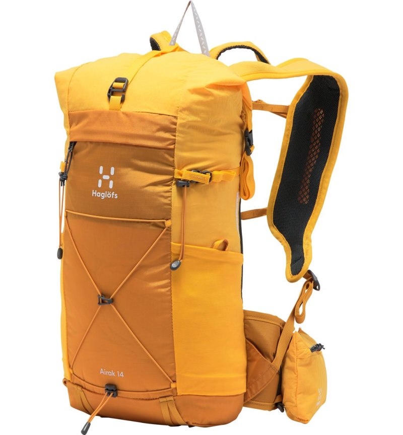 Men\'s Haglöfs L.I.M Airak 14 Hiking Backpacks Yellow / Yellow Canada | KU68-649