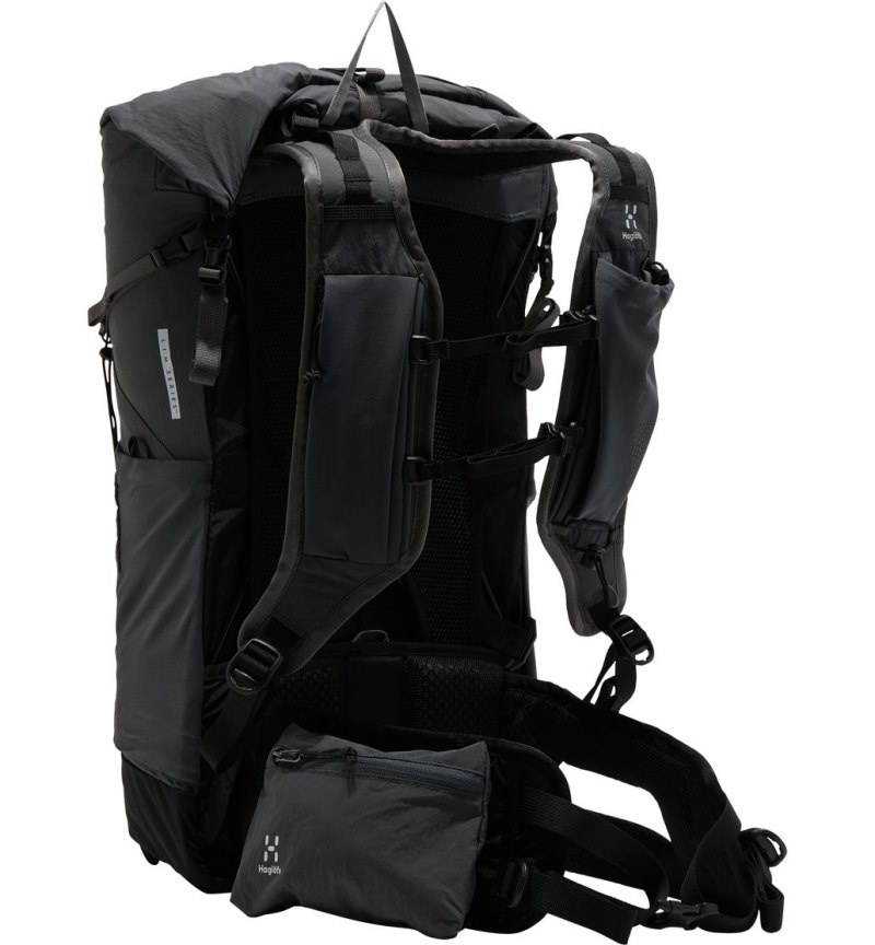 Men's Haglöfs L.I.M Airak 24 Hiking Backpacks Black / Magnetite Canada | HD17-129