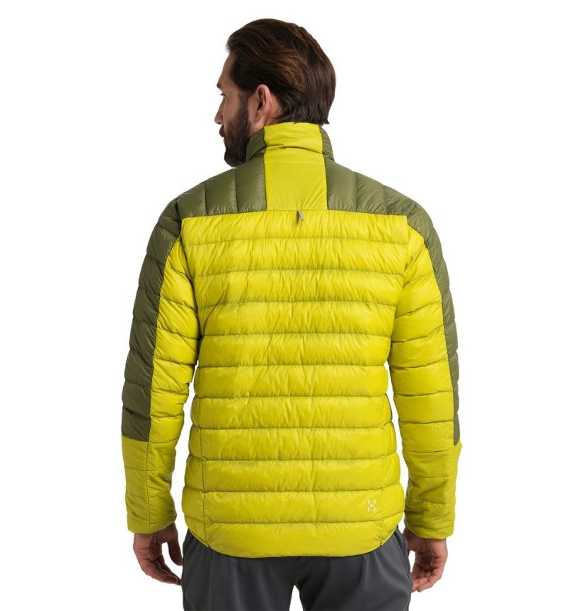 Men's Haglöfs L.I.M Down Jacket Insulated Jackets Aurora / Olive Green Canada | WW72-557