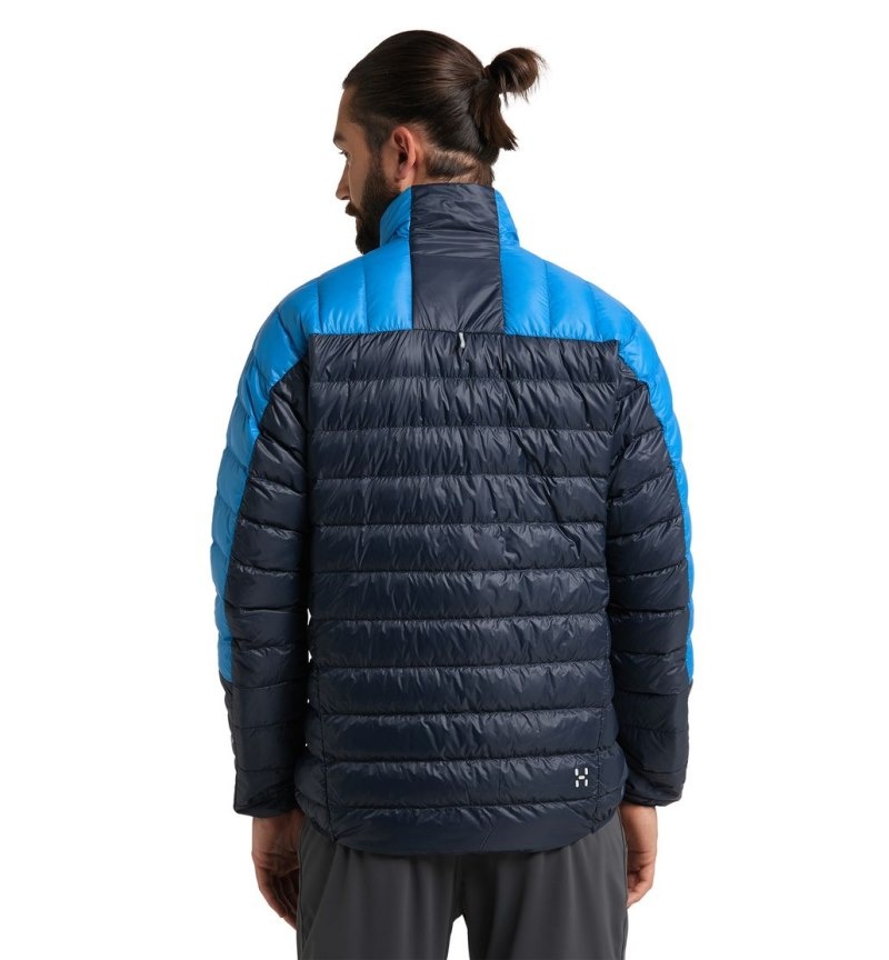 Men's Haglöfs L.I.M Down Jacket Insulated Jackets Blue / Blue Canada | DA51-454