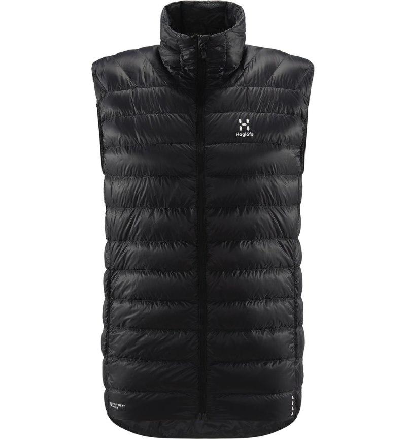 Men's Haglöfs L.I.M Down Vest Insulated Jackets Black Canada | GJ27-019