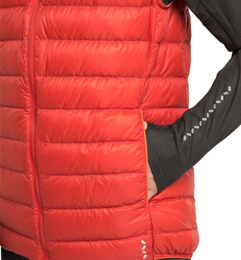 Men's Haglöfs L.I.M Down Vest Insulated Jackets Habanero Canada | NZ78-548