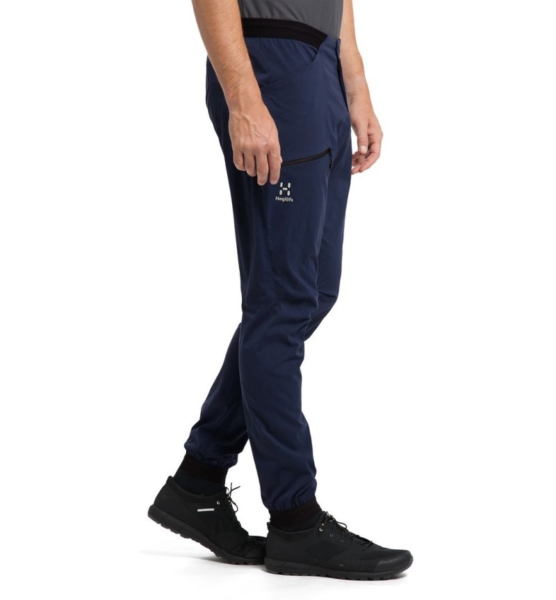 Men's Haglöfs L.I.M Fuse Pant Hiking Trousers Blue Canada | SS95-057