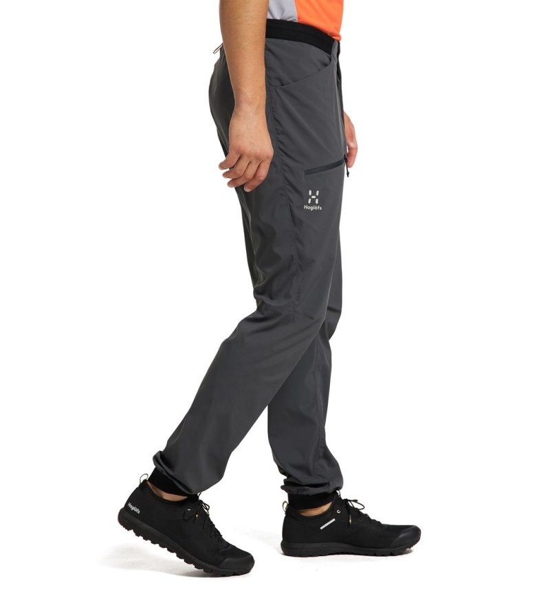 Men's Haglöfs L.I.M Fuse Pant Hiking Trousers Magnetite Canada | NH72-486