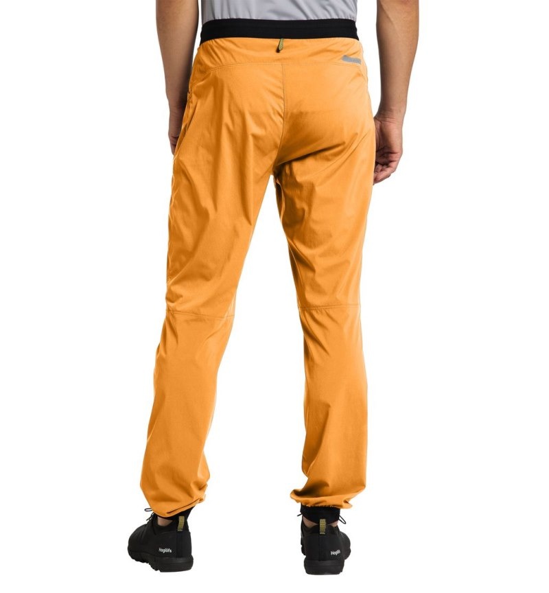 Men's Haglöfs L.I.M Fuse Pant Hiking Trousers Yellow Canada | EA34-453