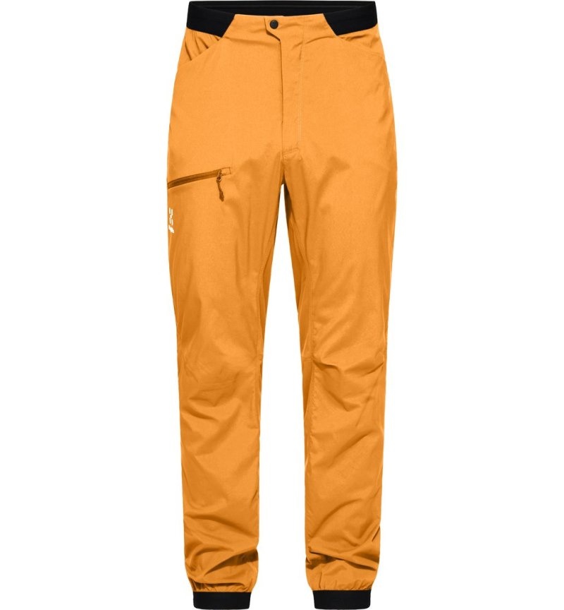 Men's Haglöfs L.I.M Fuse Pant Hiking Trousers Yellow Canada | EA34-453