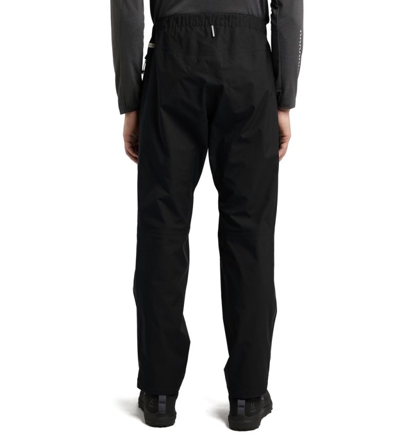 Men's Haglöfs L.I.M GTX Pant Waterproof Trousers Black Canada | RX49-237