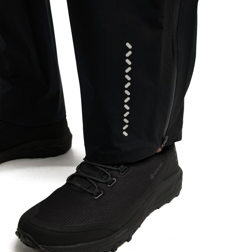 Men's Haglöfs L.I.M GTX Pant Waterproof Trousers Black Canada | RX49-237